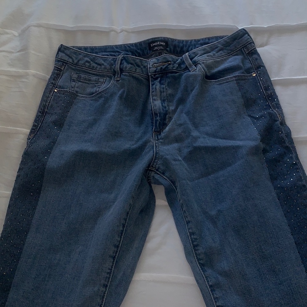 Sparkled girlfriend jeans